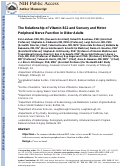 Cover page: Relationship between vitamin B12 and sensory and motor peripheral nerve function in older adults.