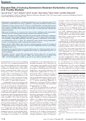 Cover page: Elevated Risk of Carrying Gentamicin-Resistant Escherichia coli among U.S. Poultry Workers