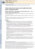 Cover page: Greater regional brain atrophy rate in healthy elderly subjects with a history of cigarette smoking