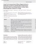 Cover page: Long-Term Assessment of Bone Regeneration in Nonunion Fractures Treated with Compression-Resistant Matrix and Recombinant Human Bone Morphogenetic Protein-2 in Dogs.