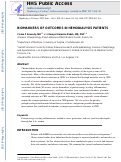 Cover page: Review article: Biomarkers of clinical outcomes in advanced chronic kidney disease