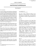 Cover page: Acute Pulmonary Coccidioidomycosis