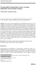 Cover page: Securing linked transportation systems: economic implications and investment strategies