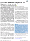 Cover page: Dysregulation of TLR9 in neonates leads to fatal inflammatory disease driven by IFN-γ