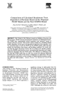 Cover page: Comparisons of Calculated Respiratory Tract Deposition of Particles Based on the Proposed NCRP Model and the New ICRP66 Model