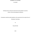 Cover page: Identifying decision-making and reinforcement learning deficits in psychosis: Clinical, neural and transdiagnostic implications