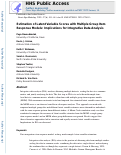 Cover page: Estimation of Latent Variable Scores with Multiple Group Item Response Models: Implications for Integrative Data Analysis