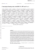 Cover page: Cosmological lensing ratios with DES Y1, SPT, and Planck