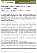 Cover page: Human exposure and sensitivity to globally extreme wildfire events