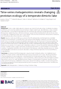 Cover page: Time-series metagenomics reveals changing protistan ecology of a temperate dimictic lake.