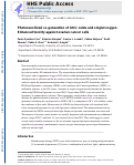 Cover page: Photosensitized co-generation of nitric oxide and singlet oxygen Enhanced toxicity against ovarian cancer cells.