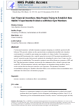 Cover page: Can financial incentives help people trying to establish new habits? Experimental evidence with new gym members