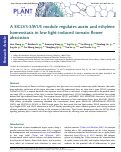 Cover page: A SlCLV3-SlWUS module regulates auxin and ethylene homeostasis in low light-induced tomato flower abscission.