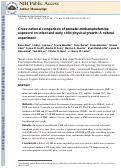 Cover page: Cross-national Comparison of Prenatal Methamphetamine Exposure on Infant and Early Child Physical Growth: A Natural Experiment