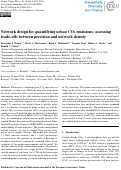 Cover page: Network design for quantifying urban CO2 emissions: assessing trade-offs between precision and network density