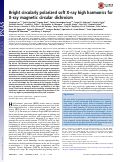 Cover page: Bright circularly polarized soft X-ray high harmonics for X-ray magnetic circular dichroism.