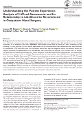 Cover page: Understanding the Patient Experience: Analysis of 2-Word Assessment and Its Relationship to Likelihood to Recommend in Outpatient Hand Surgery.