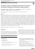 Cover page: Simultaneous serotonin and dopamine monitoring across timescales by rapid pulse voltammetry with partial least squares regression.