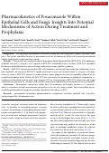 Cover page: Pharmacokinetics of posaconazole within epithelial cells and fungi: insights into potential mechanisms of action during treatment and prophylaxis.