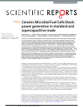 Cover page: Ceramic Microbial Fuel Cells Stack: power generation in standard and supercapacitive mode.