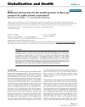 Cover page: Medicines and vaccines for the world's poorest: Is there any prospect for public-private cooperation?