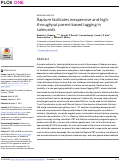 Cover page: Rapture facilitates inexpensive and high-throughput parent-based tagging in salmonids