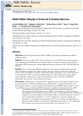 Cover page: White matter integrity is reduced in bulimia nervosa