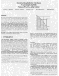 Cover page: Constructing Material Interfaces from Data Sets with Volume-Fraction Information