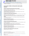 Cover page: Assessing the validity of existing dental sealant quality measures.