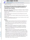 Cover page: The Chinese and Korean American immigrant experience: a mixed-methods examination of facilitators and barriers of colorectal cancer screening