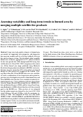 Cover page: Assessing variability and long-term trends in burned area by merging multiple satellite fire products