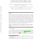 Cover page: Predicting Task and Subject Differences with Functional Connectivity and Blood-Oxygen-Level-Dependent Variability