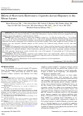 Cover page: Effects of Short‐term Electronic(e)‐Cigarette Aerosol Exposure in the Mouse Larynx