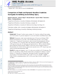 Cover page: Comparison of Static and Dynamic Baseline Creatinine Surrogates for Defining Acute Kidney Injury