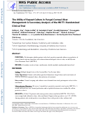 Cover page: The Utility of Repeat Culture in Fungal Corneal Ulcer Management: A Secondary Analysis of the MUTT-I Randomized Clinical Trial