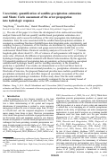 Cover page: Uncertainty quantification of satellite precipitation estimation and Monte Carlo assessment of the error propagation into hydrologic response