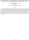 Cover page: Automatic computation of navigational affordances explains selective processing of geometry in scene perception: behavioral and computational evidence