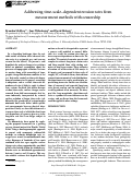 Cover page: Addressing time-scale−dependent erosion rates from measurement methods with censorship