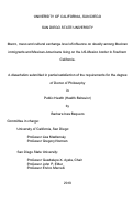 Cover page: Macro, meso and cultural exchange level of influence on obesity among Mexican immigrants and Mexican-Americans living on the US-Mexico border in Southern California