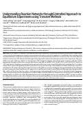 Cover page: Understanding Reaction Networks through Controlled Approach to Equilibrium Experiments Using Transient Methods