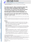 Cover page: The relative prognostic utility of standardized uptake value, gross tumor volume, and metabolic tumor volume in oropharyngeal cancer patients treated with platinum based concurrent chemoradiation with a pre-treatment [18F] fluorodeoxyglucose positron emission tomography scan