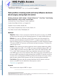 Cover page: False-Positive Screening Events and Worry Influence Decisions About Surgery Among High-Risk Women