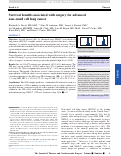 Cover page: Survival benefits associated with surgery for advanced non–small cell lung cancer