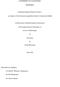 Cover page: Gendering Intimate Partner Violence: an Analysis of the National Longitudinal Study of Adolescent Health