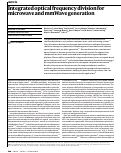 Cover page: Integrated optical frequency division for microwave and mmWave generation.