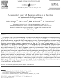 Cover page: A numerical study of dynamo action as a function of spherical shell geometry