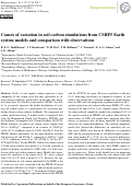 Cover page: Causes of variation in soil carbon simulations from CMIP5 Earth system models and comparison with observations