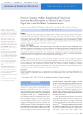 Cover page: Project Connect Online: Randomized Trial of an Internet-Based Program to Chronicle the Cancer Experience and Facilitate Communication