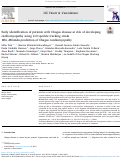 Cover page: Early identification of patients with Chagas disease at risk of developing cardiomyopathy using 2-D speckle tracking strain Win, Miranda prediction of Chagas cardiomyopathy