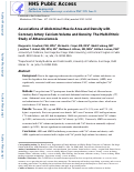 Cover page: Associations of abdominal muscle area and density with coronary artery calcium volume and density: The multi-ethnic study of atherosclerosis